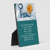 聴診器・デイジーナース鑑賞賜物 フォトプラーク (側面)