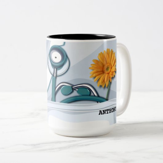 聴診器・デイジーナース鑑賞賜物 マグカップ (正面右)