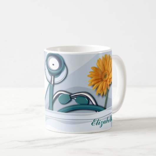 聴診器・デイジーナース鑑賞賜物 マグカップ (正面右)