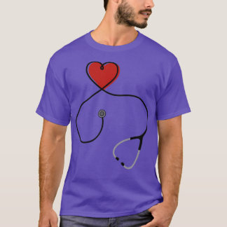 聴診器(ハート) Tシャツ