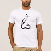聴診器 メンズTシャツ Tシャツ (正面)