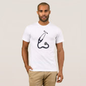 聴診器 メンズTシャツ Tシャツ (正面フル)