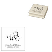 聴診器 ラバースタンプ (押印)