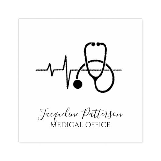 聴診器 ラバースタンプ (インプリント)