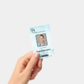聴診器 分子 医療 縦写真 ID バッジ (手持ち)