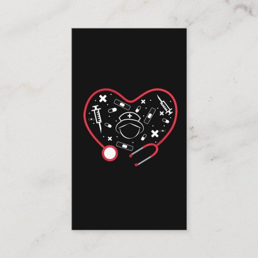 聴診器 名刺 (正面)