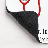 聴診器EKGハートビートラインECG波医療 マウスパッド (コーナー)