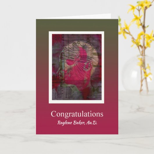 聴講師卒業記念博士 カード (黄色い花)