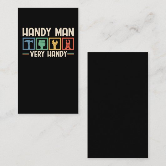 職おもしろい人ツーおもしろいル整備士 名刺 (正面/裏面)