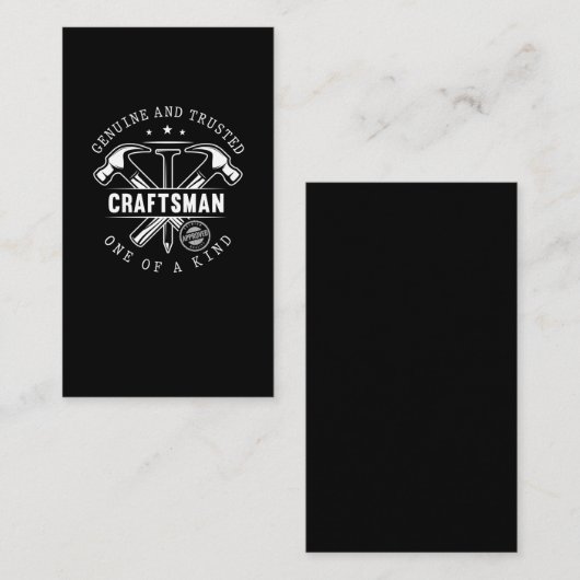 職人おもしろいのユーモア 名刺 (正面/裏面)