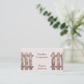 職人が茶色にフェンス 名刺 (スタンド正面)