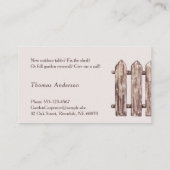 職人が茶色にフェンス 名刺 (裏面)