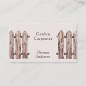 職人が茶色にフェンス 名刺 (正面)