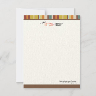 職人のグループのメッセージカード ノートカード