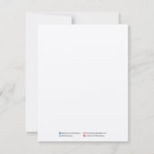 職人のグループのメッセージカード(Kellie) ノートカード (裏面)