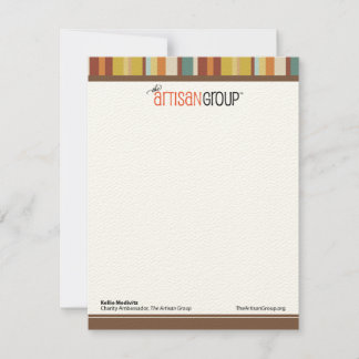 職人のグループのメッセージカード(Kellie) ノートカード