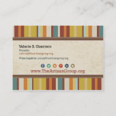 職人のグループの名刺 名刺 (裏面)