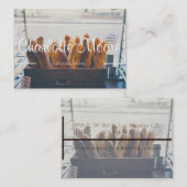 職人のパンのパン屋のヒップスターの名刺 名刺 (正面/裏面)