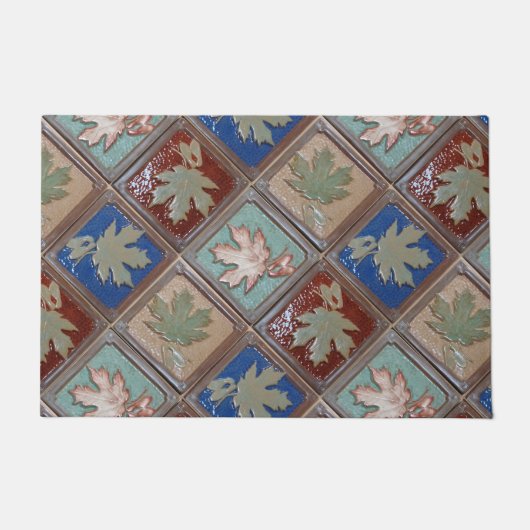 職人のメープル付きドアマ葉ット ドアマット (正面)