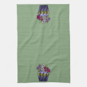 職人のユリ花瓶 キッチンタオル (縦)