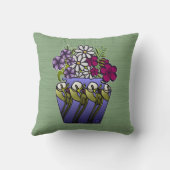 職人のユリ花瓶 クッション (裏面)