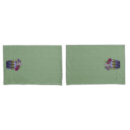 職人のユリ花瓶 枕カバー