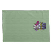 職人のユリ花瓶 枕カバー (裏面-右)