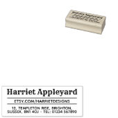 職人の家で働くゴム印 ラバースタンプ (押印)