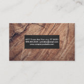 職人の木の背景 |ツール 名刺 (裏面)