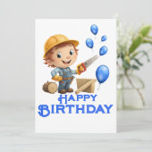 職人の誕生日 カード (スタンド正面)