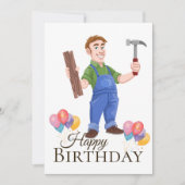  職人の誕生日  カード (正面)