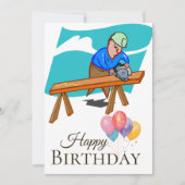 職人の誕生日 カード (正面)