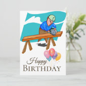職人の誕生日 カード (スタンド正面)