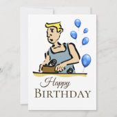 職人の誕生日 カード (正面)