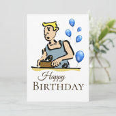 職人の誕生日 カード (スタンド正面)