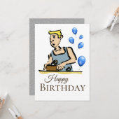職人の誕生日 カード (正面/裏面インサイチュ)