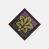 職人ぶどう葉ぶどう紙 スタンダードカクテルナプキン (角)