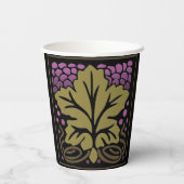 職人ぶどう葉ぶどう紙 紙コップ (裏面)