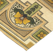 職人またはミッションスタイルの正方形フレームフローラ ショートテーブルランナー (コーナー)