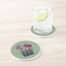 職人ゆり花瓶砂岩 コースター