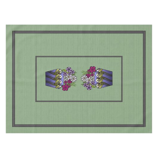 職人ゆり花瓶52インチx 70インチ テーブルクロス (正面(横))