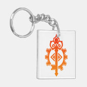 職人エンジニア工芸工DnDピン キーホルダー (正面左)