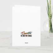 職人サンタクリスマスカード サンキューカード (裏面)