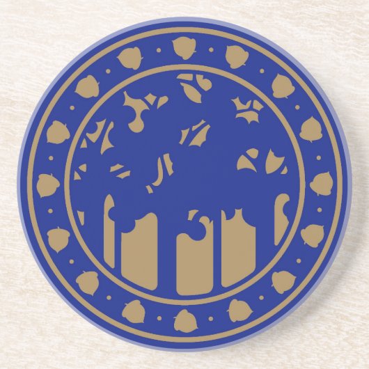 職人スタイルの木 コースター (正面)