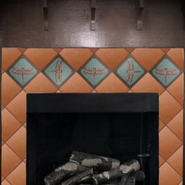 職人ドラゴンフライ瓦、緑と銅 タイル