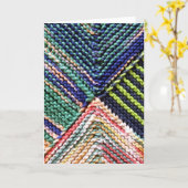 職人ニット カード (黄色い花)