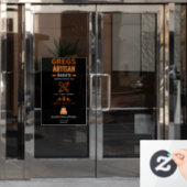 職人パン屋さんのビジネスプロモーション ウィンドウサイン (オフィスドア)