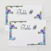 職人ピーコック（テーブルナンバー） 招待状 (正面/裏面)