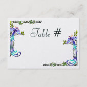 職人ピーコック（テーブルナンバー） 招待状 (正面)