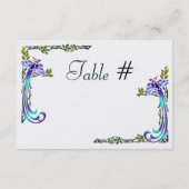 職人ピーコック（テーブルナンバー） 招待状 (裏面)